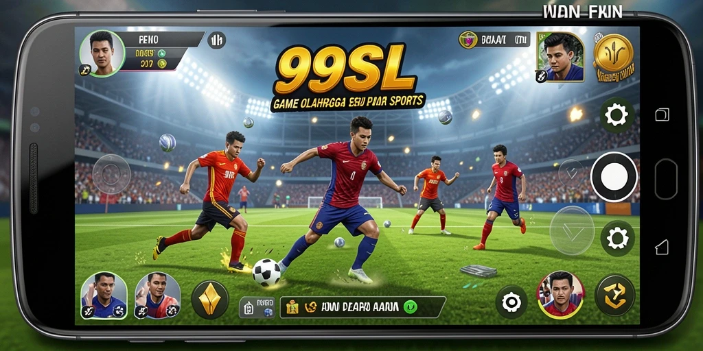 Tampilan gameplay 99SL dengan aksi olahraga yang mendebarkan.