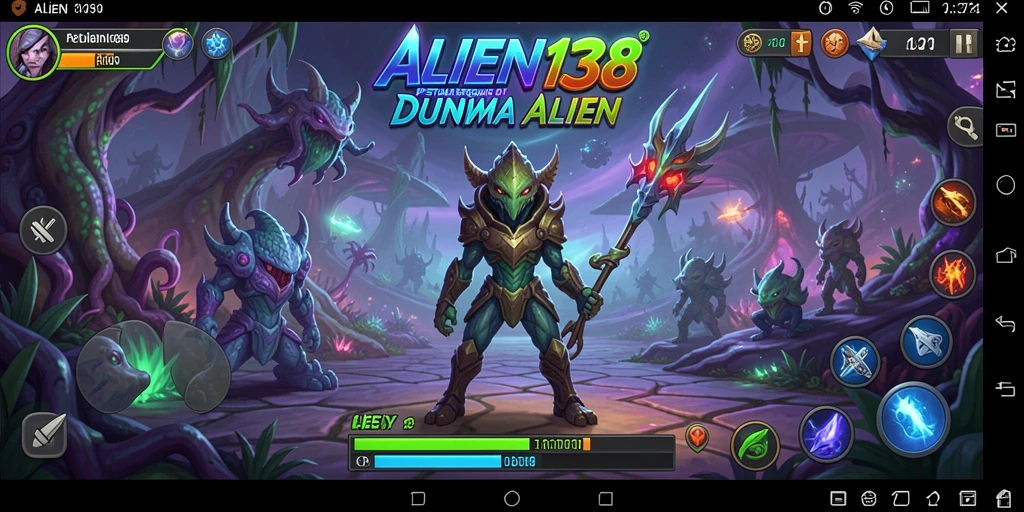 Tampilan gameplay yang penuh strategi dan aksi.