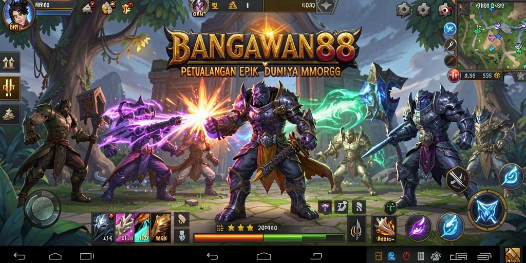 Gameplay BANGSAWAN88 yang menampilkan pertempuran epik antar pemain