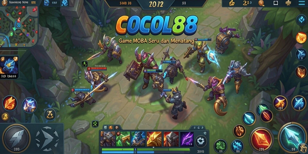 Screenshot COCOL88 menampilkan aksi pertarungan intense di medan perang.