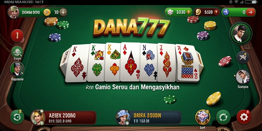 Gameplay DANA777 yang menarik dan interaktif di dalam game Domino.