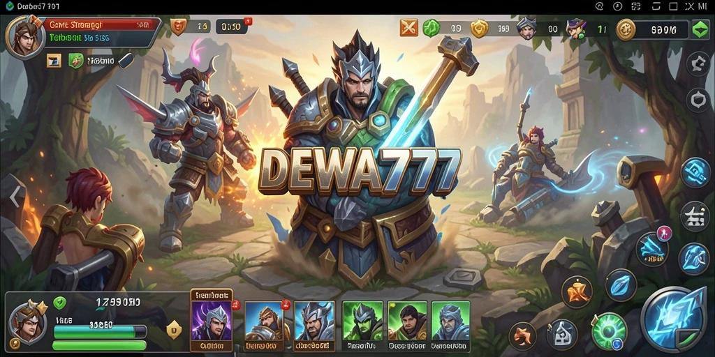 Tampilan gameplay DEWA777 yang menegangkan dan menantang.