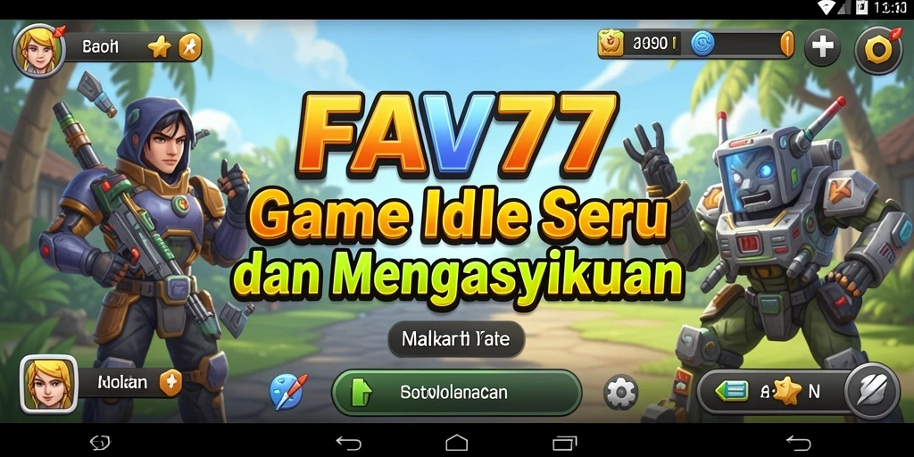 Tampilan gameplay menarik FAV77 dengan elemen Idle yang seru.