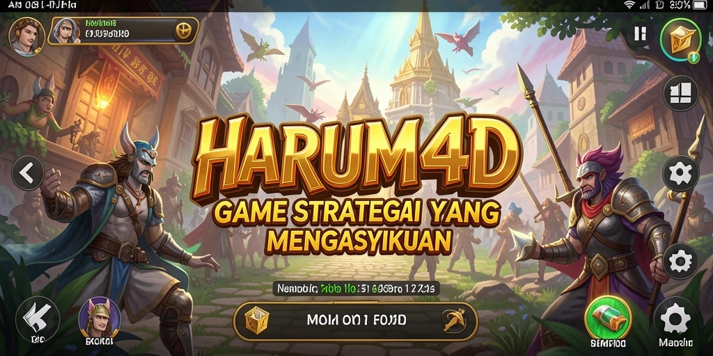 Tampilan gameplay menarik di HARUM4D dengan pertempuran yang dinamis.