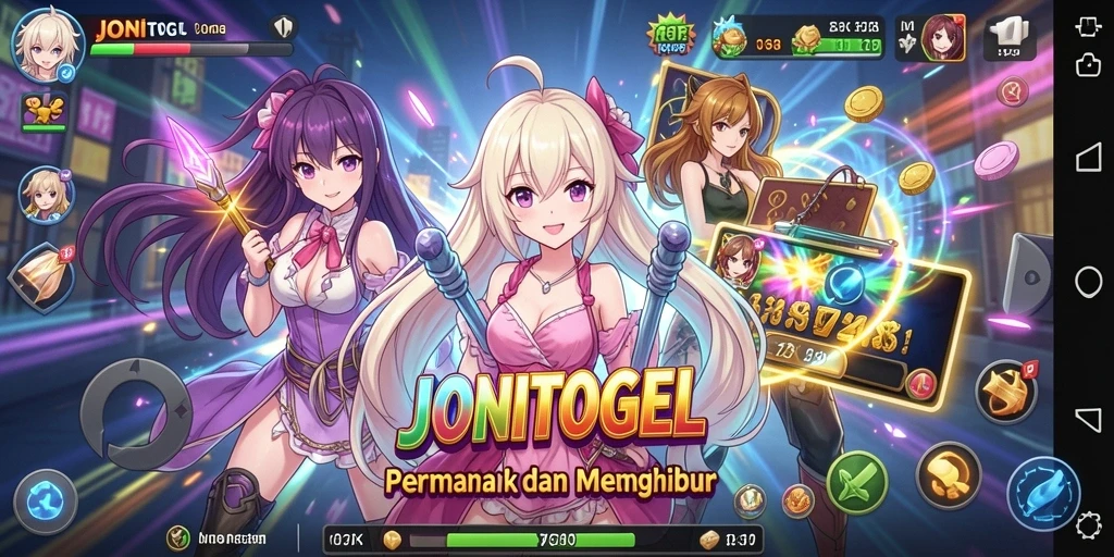 Tangkapan layar menampilkan aksi seru dalam permainan Anime.