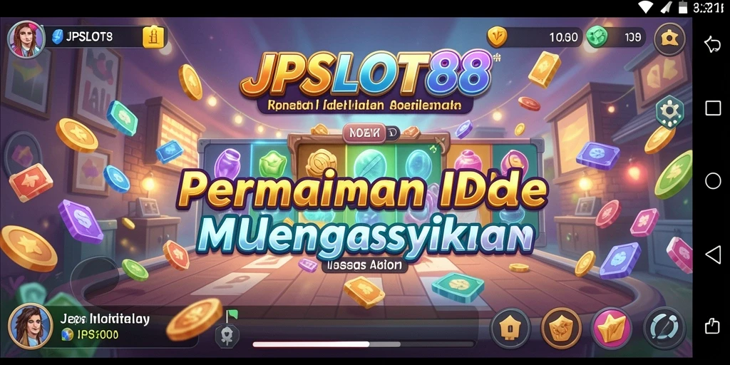 Screenshot JPSLOT88 menampilkan gameplay seru dengan slot yang variatif.