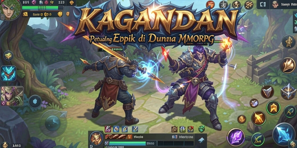 Screenshot KAGANDAN menampilkan aksi seru dalam dunia MMORPG.