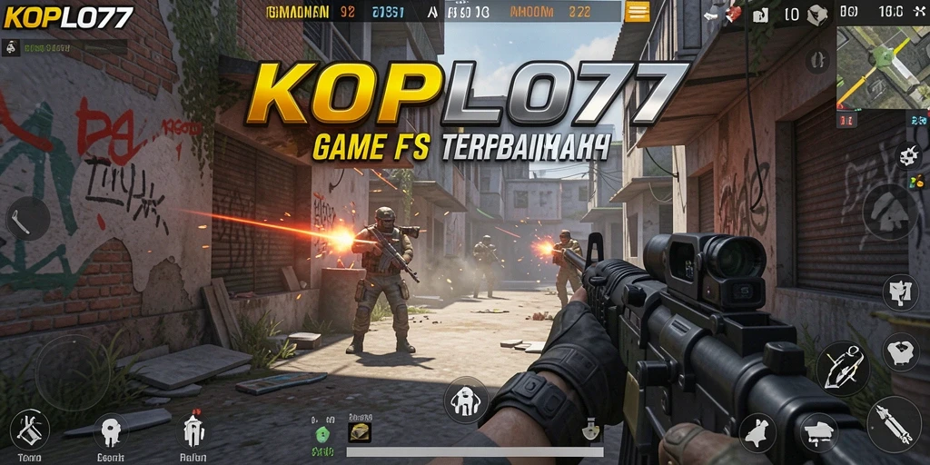 Tangkapan layar KOPLO77 menunjukkan aksi tembak-menembak yang intens dan mendebarkan.
