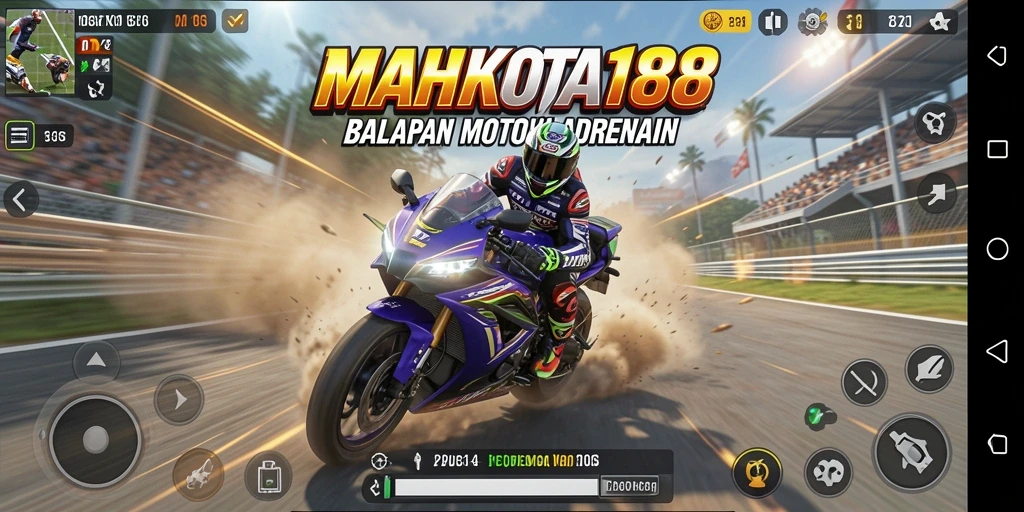 Gameplay MAHKOTA188 yang menyenangkan dalam balapan motor