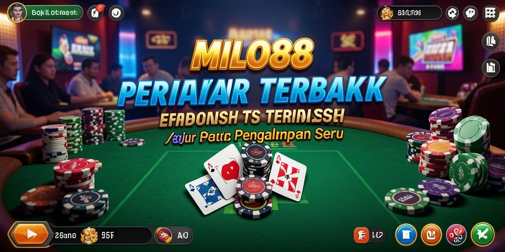 Tampilan gameplay Poker yang seru dan interaktif di MILO88.