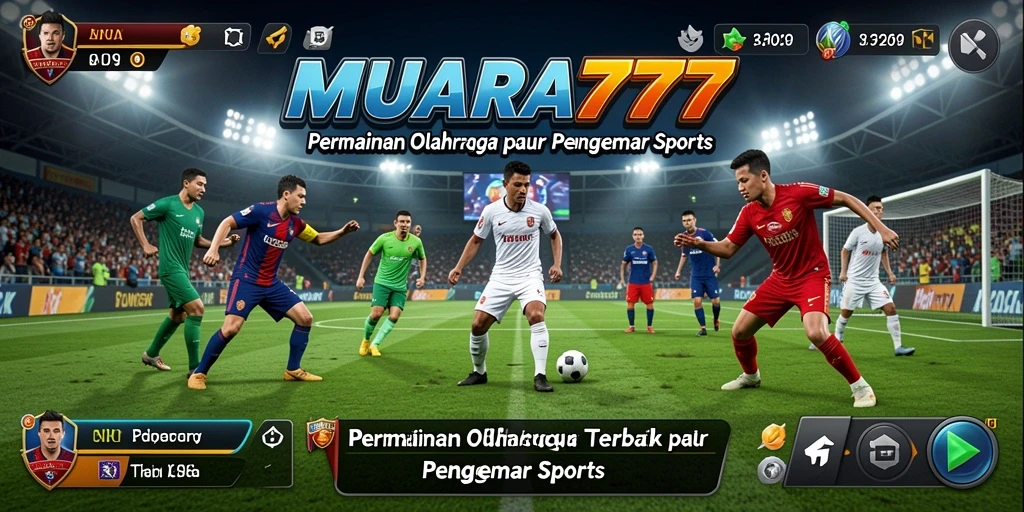 Tampilan menarik gameplay <strong>MUARA777</strong> dengan aksi olahraga mendebarkan.
