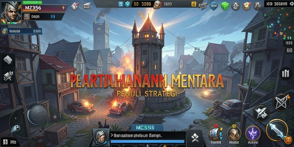 Tangkapan layar menampilkan aksi seru permainan Tower Defense.