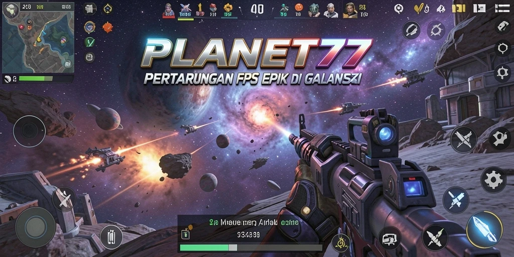 Gameplay seru dengan aksi tembak-menembak di PLANET77.