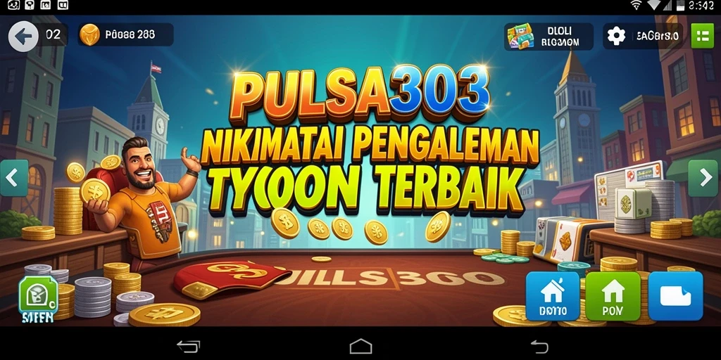 Screenshot gameplay PULSA303 menampilkan aktivitas manajemen yang seru.