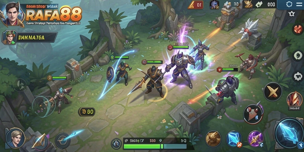 Tampilan gameplay menarik dan mendebarkan di RAFA88.