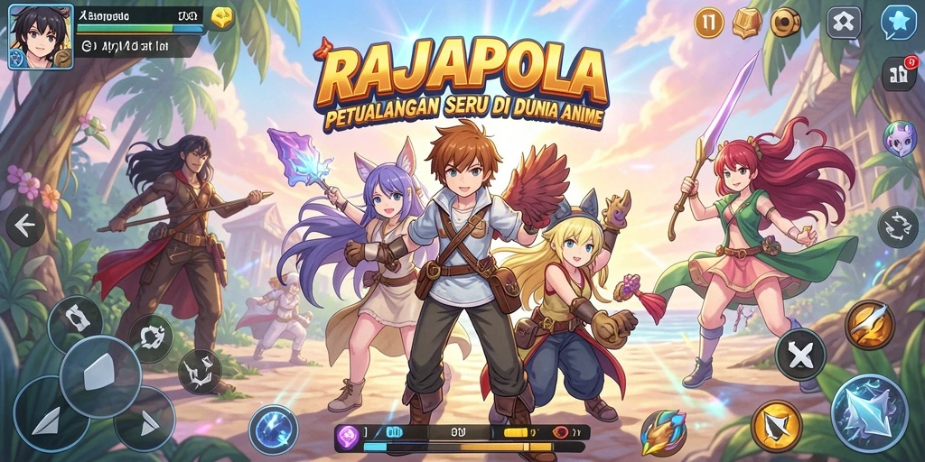 Tampilan menarik dari gameplay RAJAPOLA yang seru.
