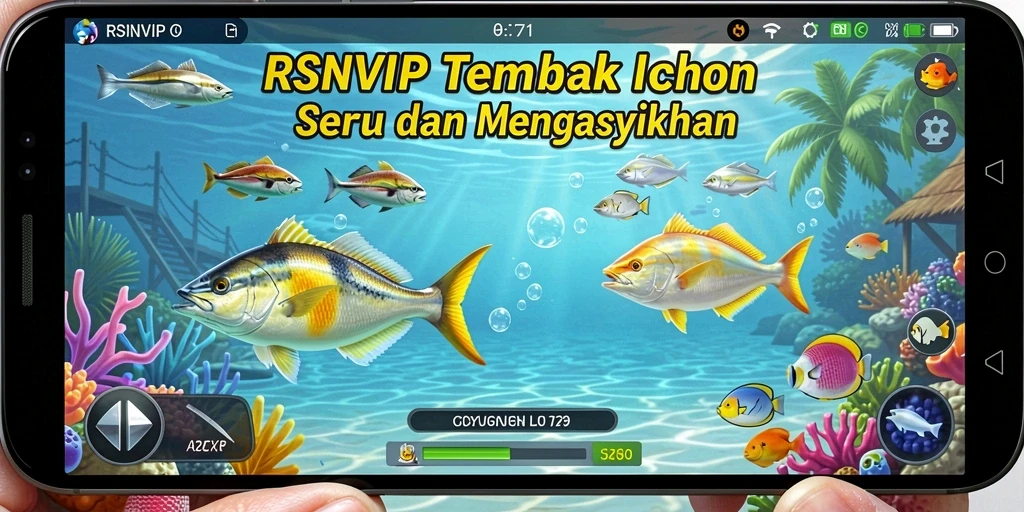 Tampilan seru gameplay Tembak Ikan di RSNVIP.