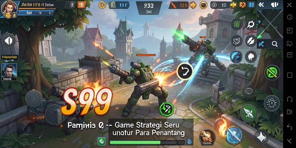 Tampilan gameplay S9S9 yang menegangkan dan strategis.
