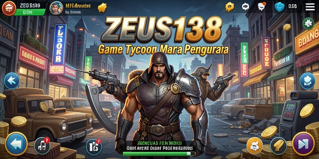 Tampilan screenshot utama ZEUS138 menampilkan gameplay Tycoon yang seru.